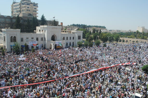 a-large-crowd-protests-in-syrian-town-of-hama-data