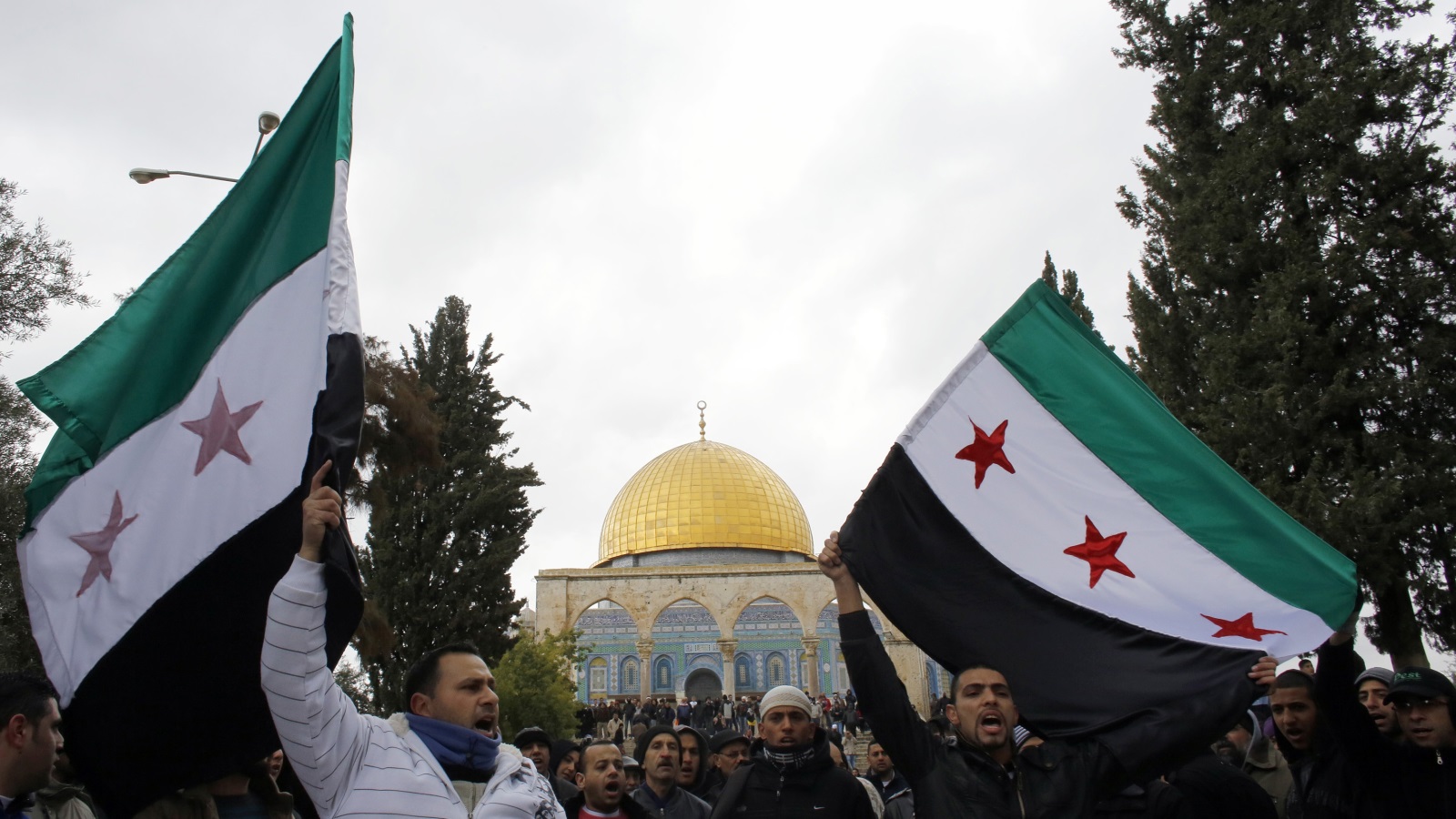 الثورة السورية في المسجد الأقصى